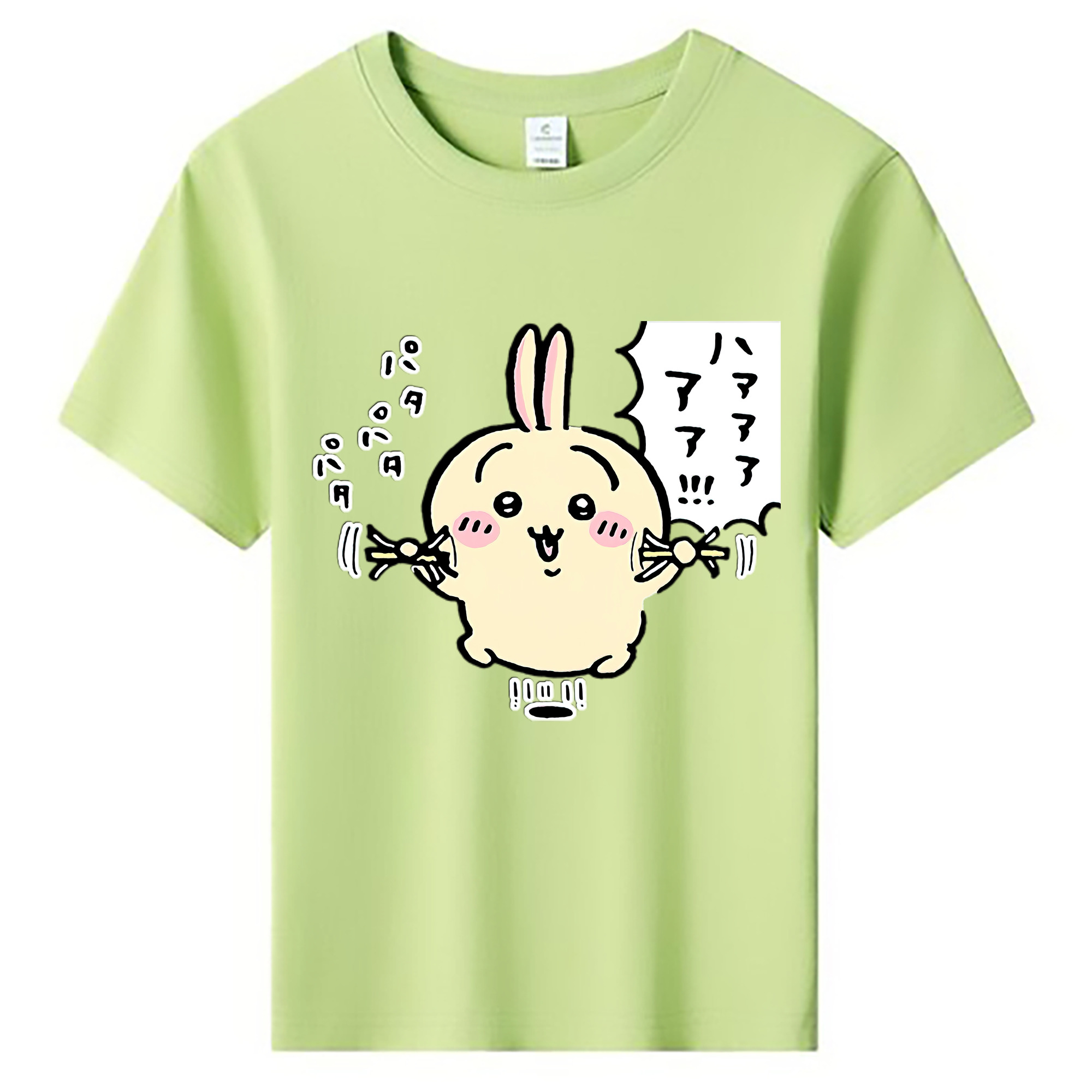 （画像用） ちいかわ うさぎ Chii-kawa usagi 綿100％キッズTシャツ（フロントプリント）